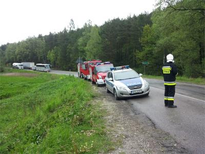 54. Wypadek samochodowy - Jedlnica